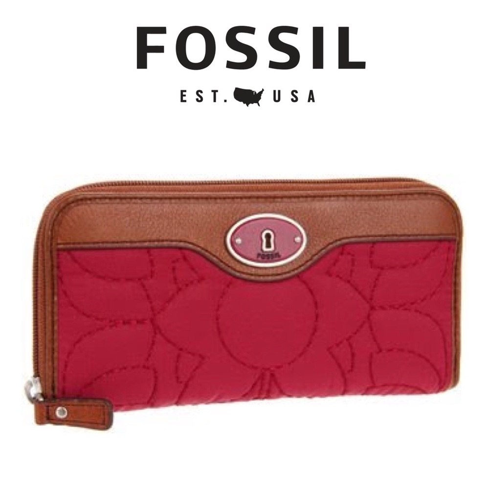 Fossil Key-Per Zip Around Clutch Wallet